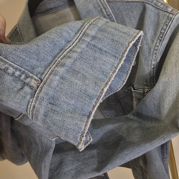 D&G Women's Light Blue Denim Jacket Dolce Gabbana Large Hearts 10 Y2K - Picture 9 of 16